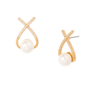 Elegancia y Brillo: Aretes con Poste en Baño de Oro