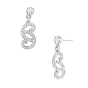 Aretes Fiesta Elegante con Cristales en Platino: Una Elección de Distinción