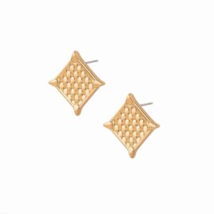 Aretes Rombos Dorados